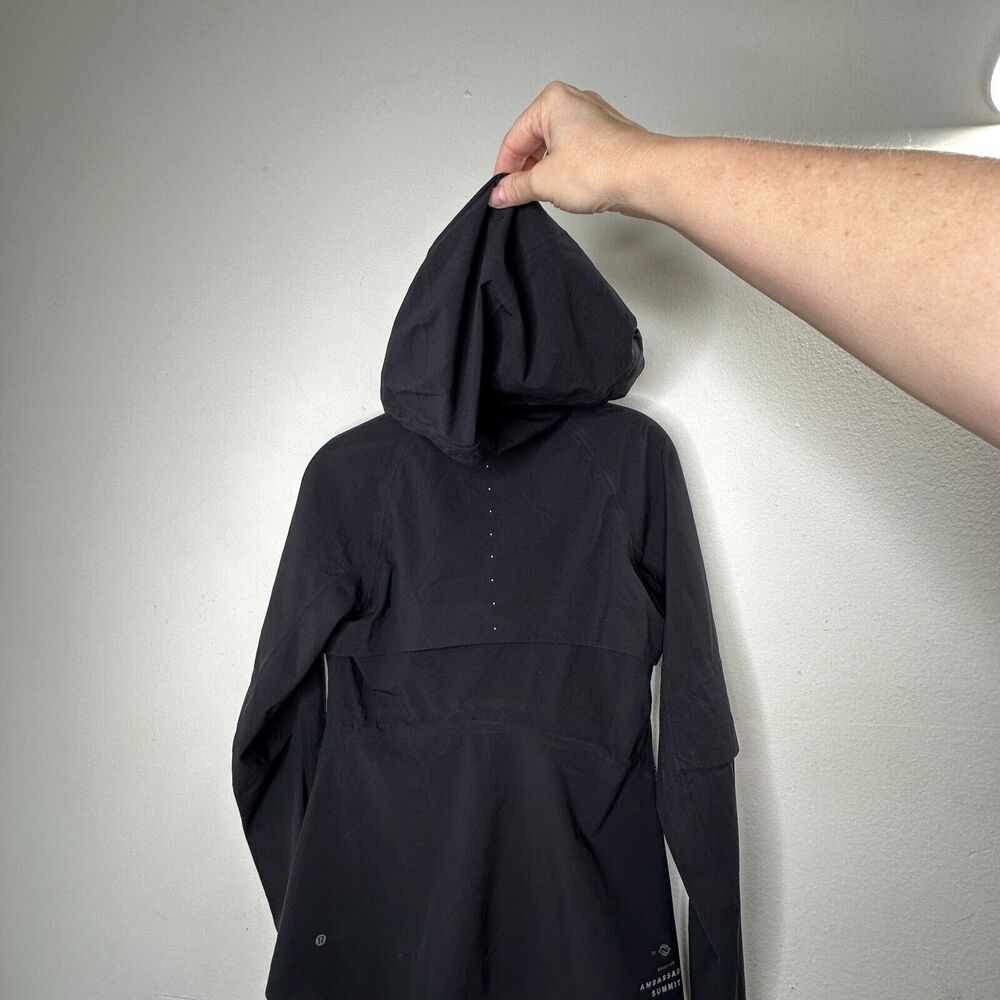 RARE Lululemon Black 2017 Whistler Ambassador Summit Jacket Front Zip Hooded 4 - Picture 10 of 14
